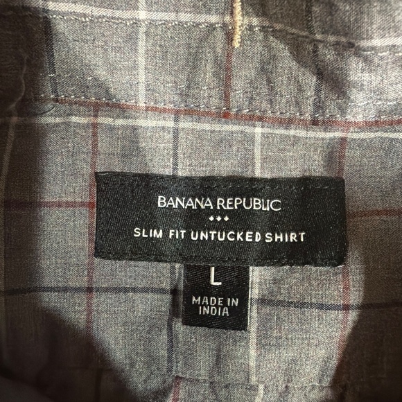 Banana Republic Slim Fit Untucked shirt size L - Picture 2 of 3